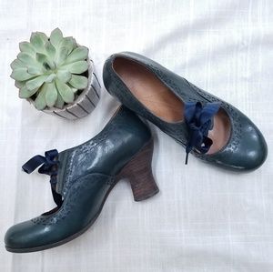 Deep Teal Blue Naya Jada Mary Jane heels